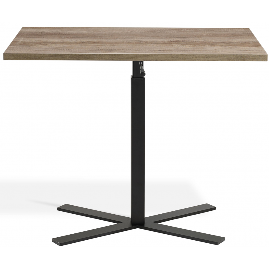 Boost Gas Lift Single Leg Table for Rectangular Tops